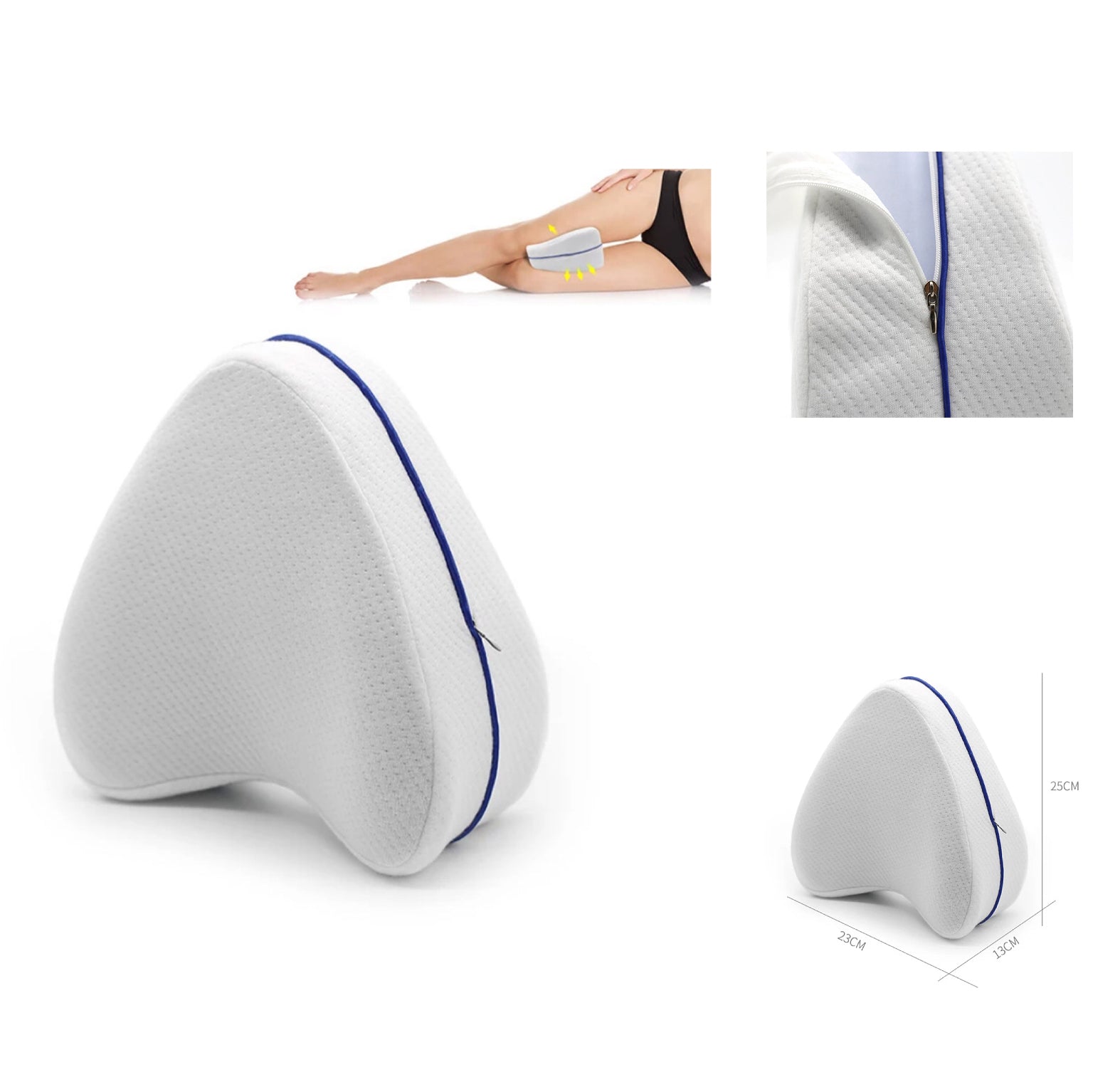 Almofada Ortopédica para Pernas em Memory Foam
