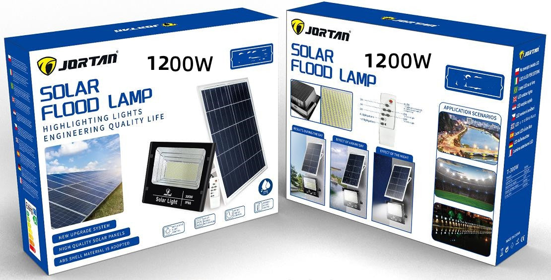 Projetor Solar LED 1200W Jortan