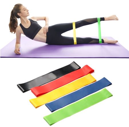 Kit de 5 Bandas Elásticas de Resistência para Fitness