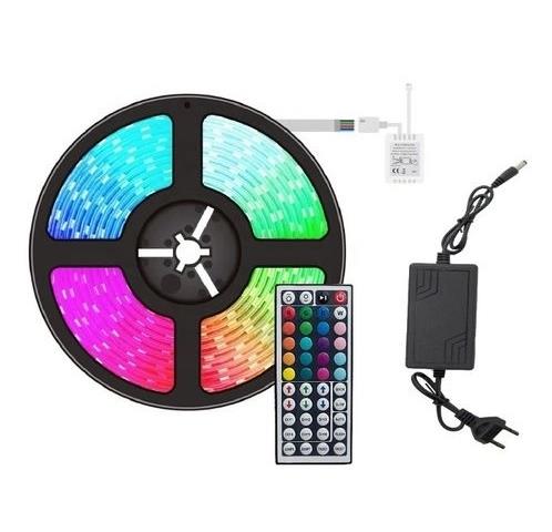 Fita LED RGB com Comando e Transformador