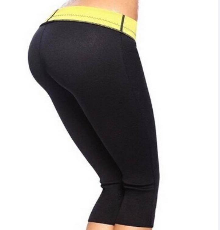 Calças Capri de Neoprene com Efeito Sauna