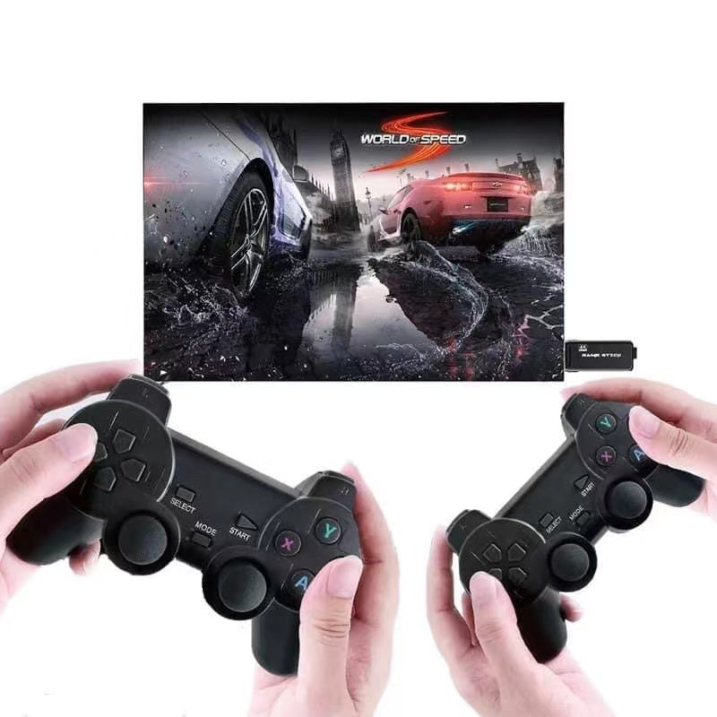 Consola de Jogos para TV Game Stick com 2 Comandos Sem Fios