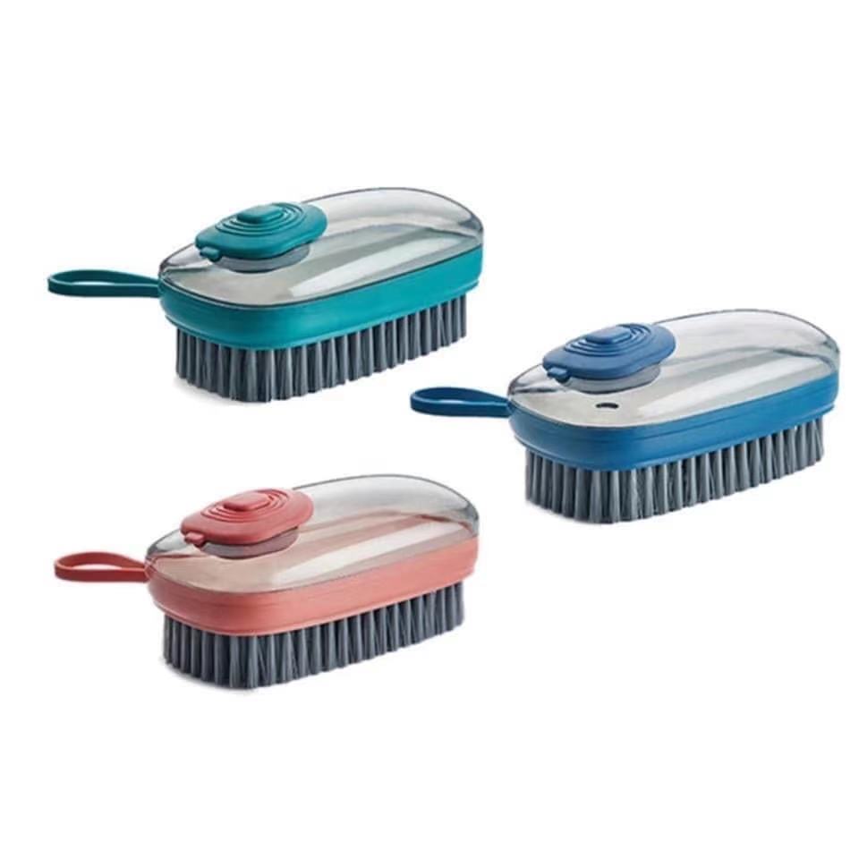 Escova de Limpeza com Dispensador de Detergente Integrado