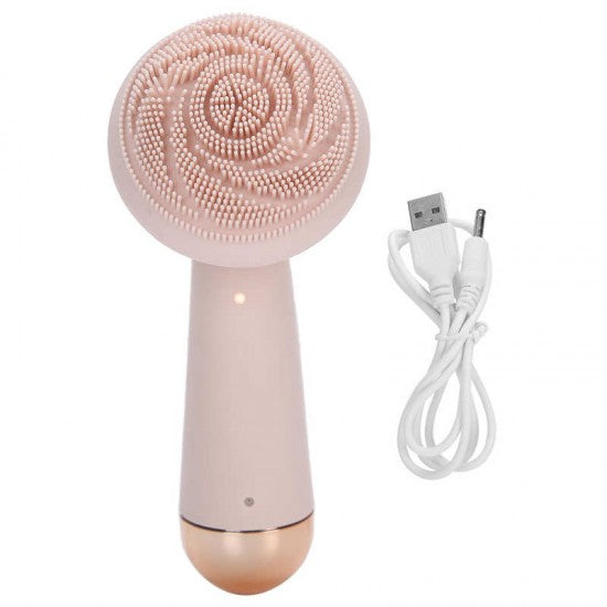 Escova de Limpeza Facial Elétrica em Silicone Recarregável USB