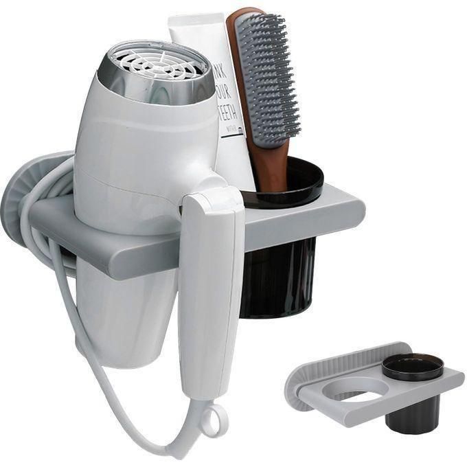 Suporte de Parede para Secador de Cabelo e Acessórios