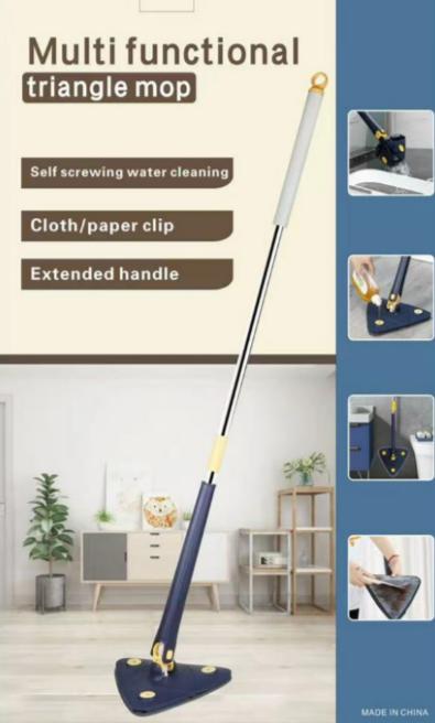 Mopa Triangular Multifuncional com Cabo Extensível