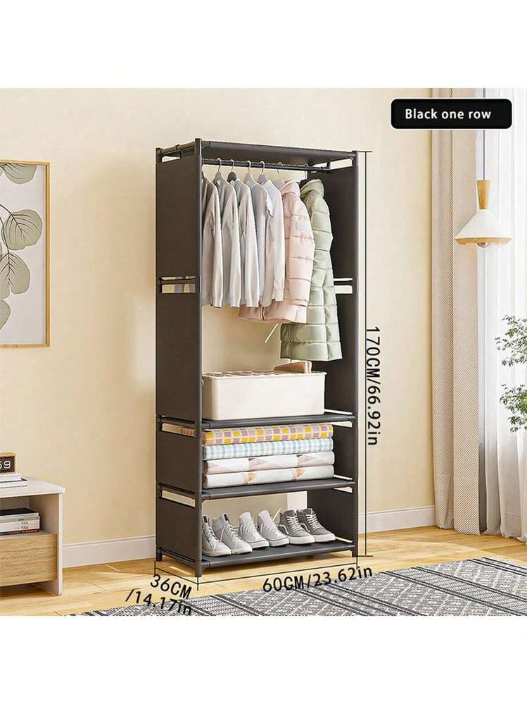 Guarda-Roupa Compacto Multifunções com Cabide
