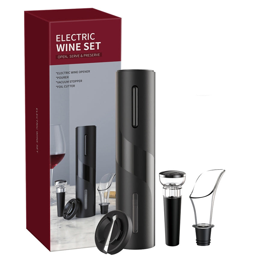 Conjunto Elétrico para Vinho 4 em 1