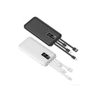 Powerbank 10000 mAh com 4 Cabos Integrados