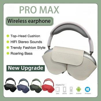 Auscultadores Bluetooth Pro Max com Bolsa