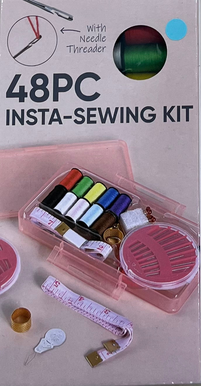Kit de Costura 48 Peças com Caixa Organizadora