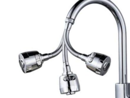 Extensor Flexível de Torneira com Rotação 360°