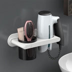 Suporte de Parede para Secador de Cabelo e Acessórios