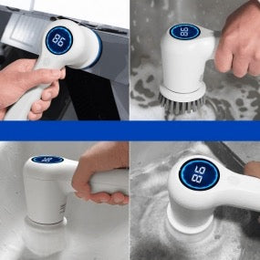 Escova de Limpeza Elétrica Recarregável