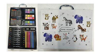 Mala de Arte Infantil com Conjunto Completo de Pinturas 22387