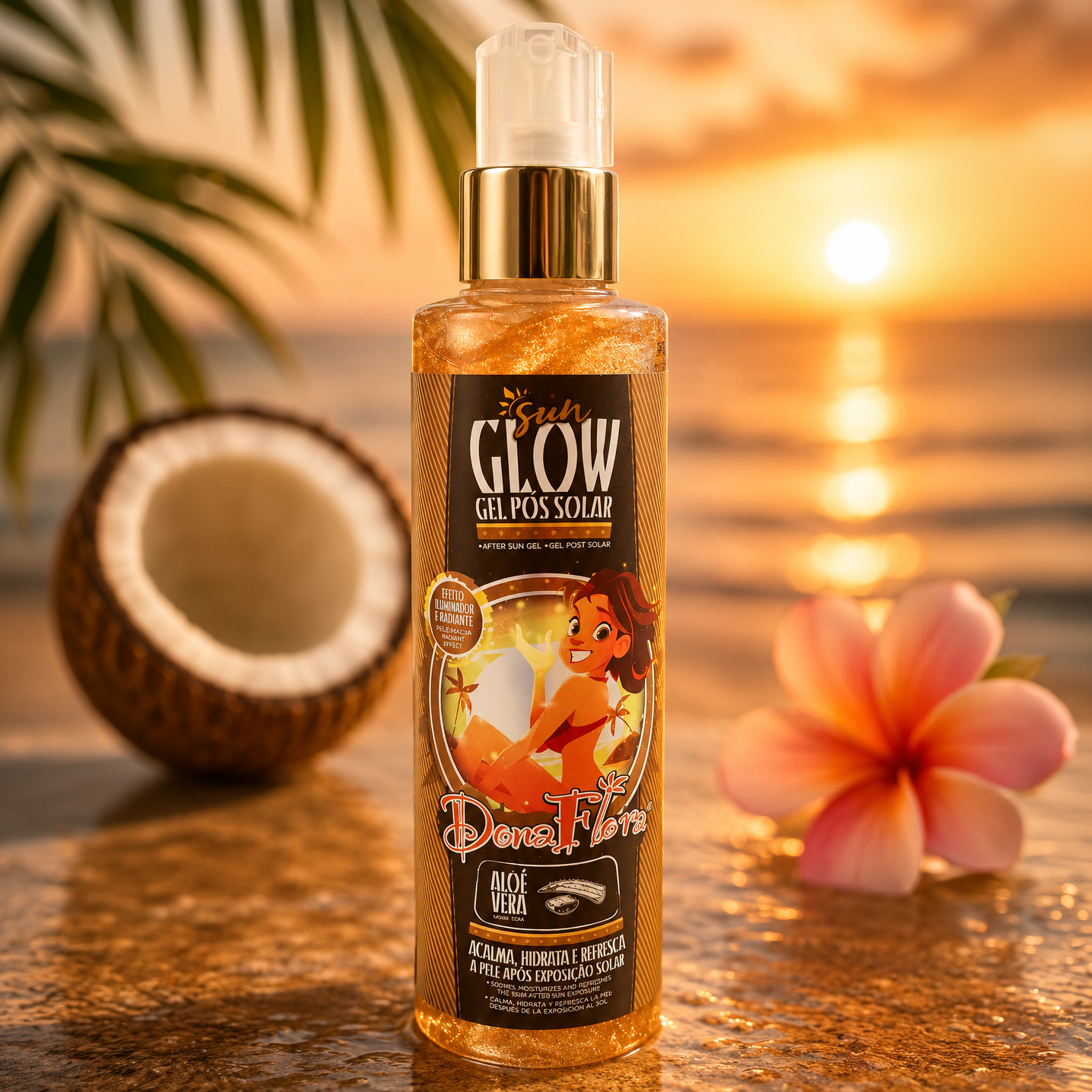 Sun Glow Dona Flora Dona Flora 200ml - Gel Pós Solar Aloé Vera