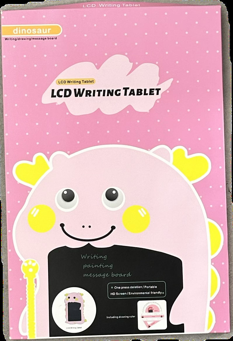 Tablet de Escrita LCD Dinossauro Rosa 25113