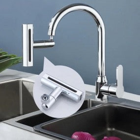 Adaptador de Torneira Rotativo 720° com Duplo Jato
