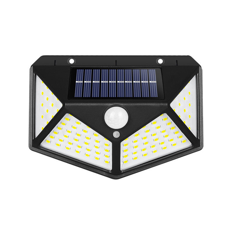 Aplique Solar de Parede 100 LED SMD com Sensor de Movimento