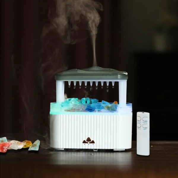 Humidificador Estalactites com Cristais Coloridos e Comando