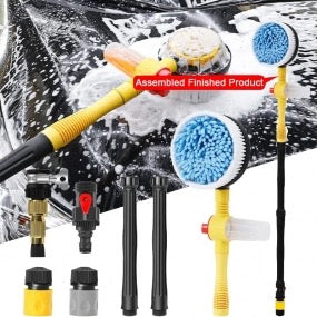Escova Rotativa para Lavagem de Carro com Cabo Extensível