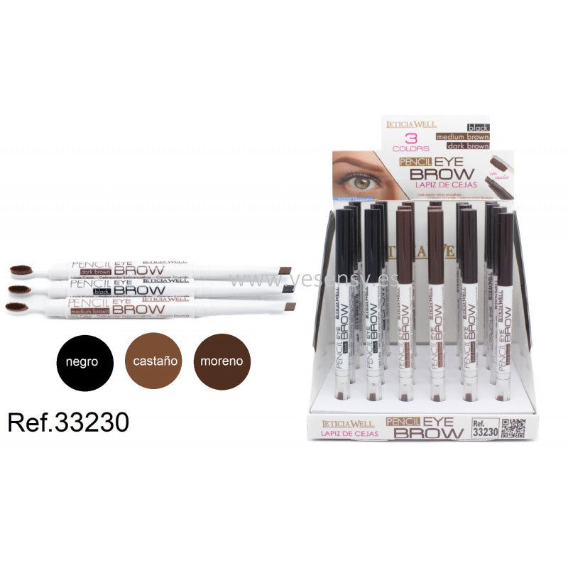 Lápis de Sobrancelhas Pencil Eye Brow 3 Cores