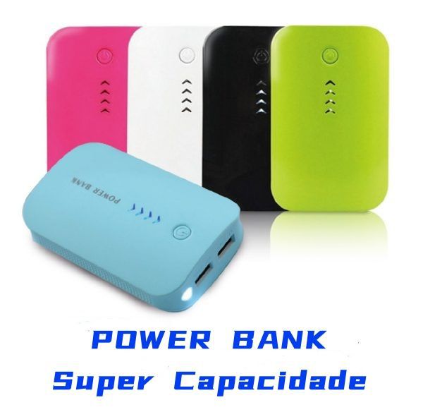 Power Bank Compacto com Lanterna LED