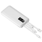 Powerbank 10000 mAh com 4 Cabos Integrados