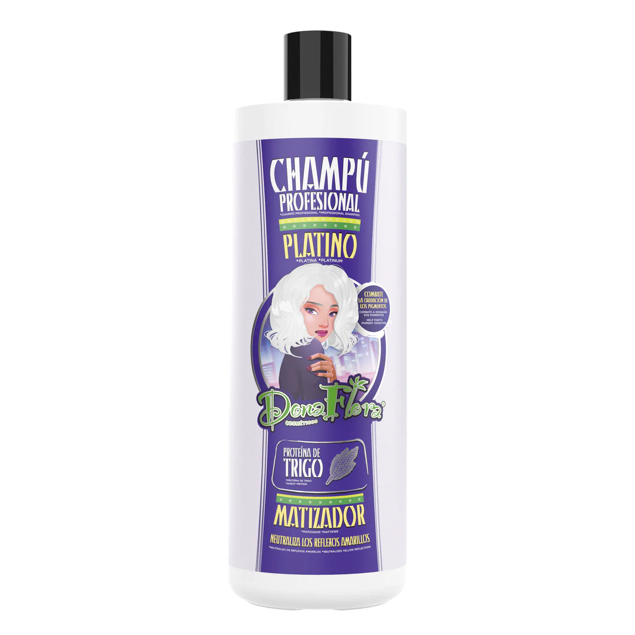 Shampoo Matizador Platinado Dona Flora 1L