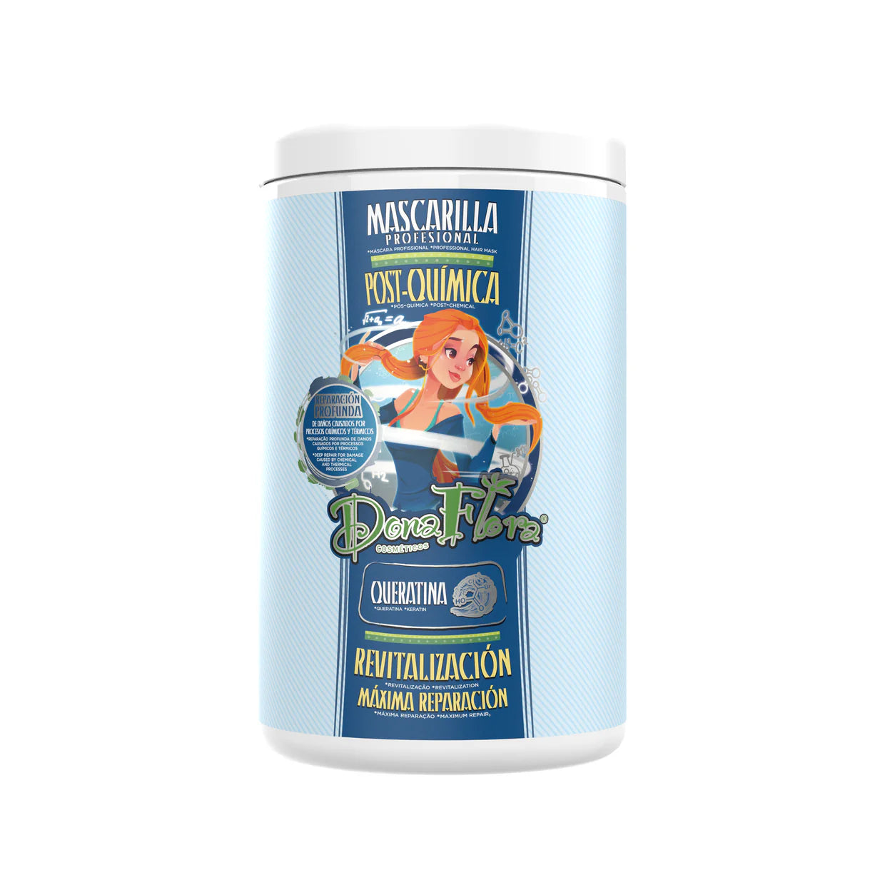 Máscara Pós-Química Reparação & Reconstrução Dona Flora 1kg