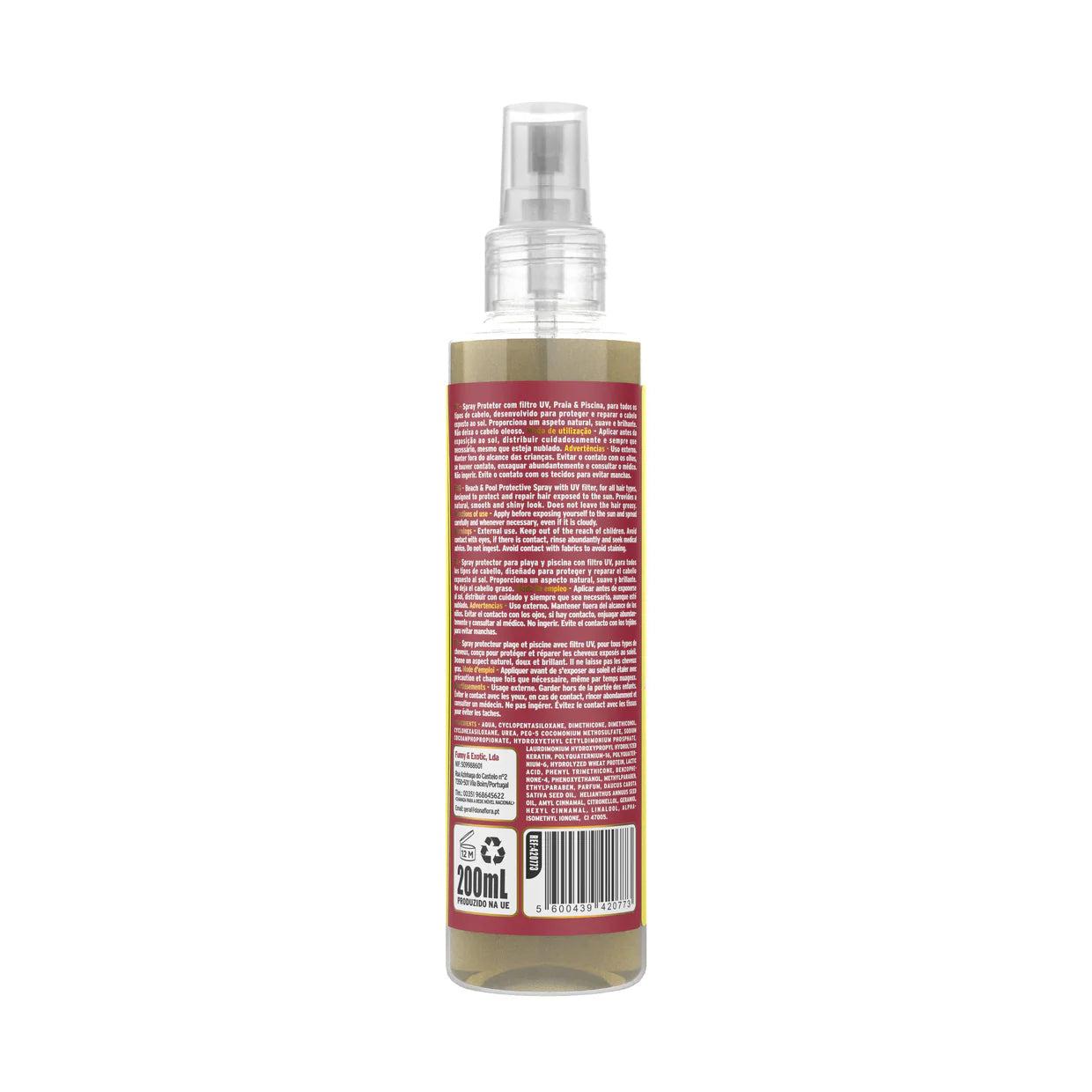 Dona Flora Spray Protetor Capilar Praia & Piscina UV 200ml