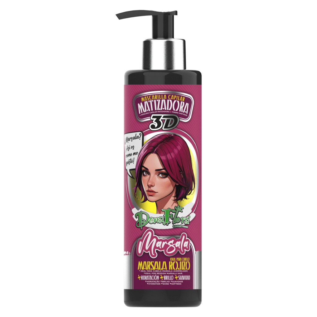 Dona Flora Máscara Matizadora 3D Marsala 300ml