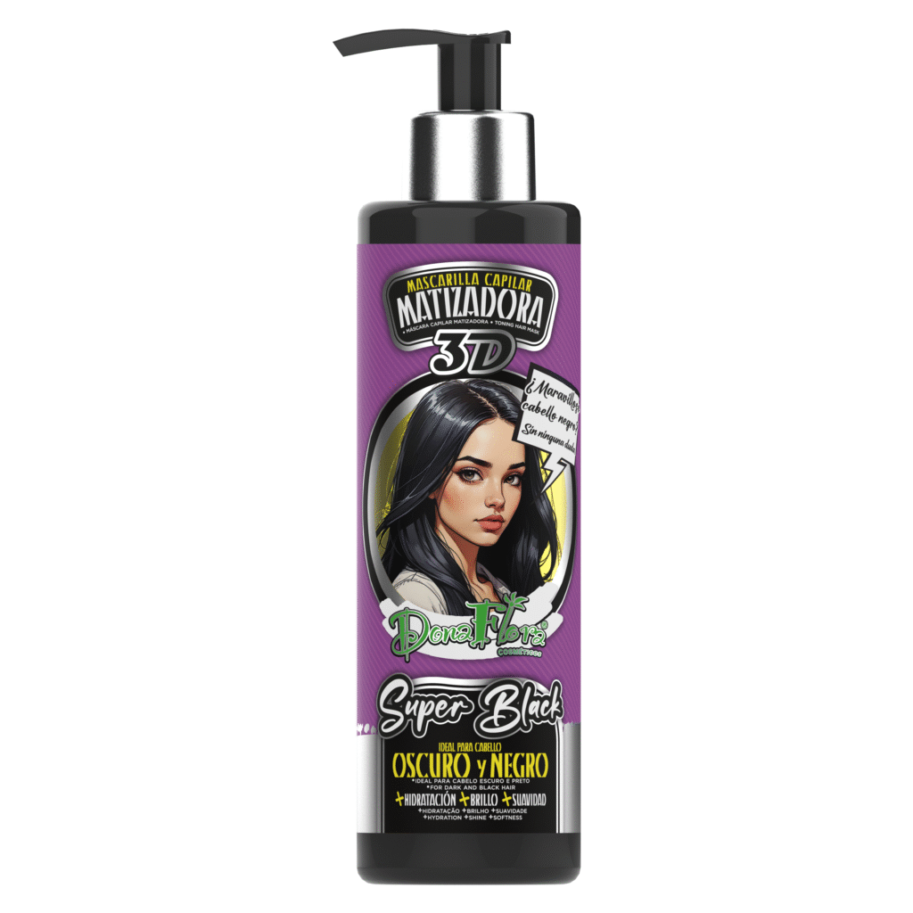 Dona Flora Máscara Matizadora 3D Super Black 300ml