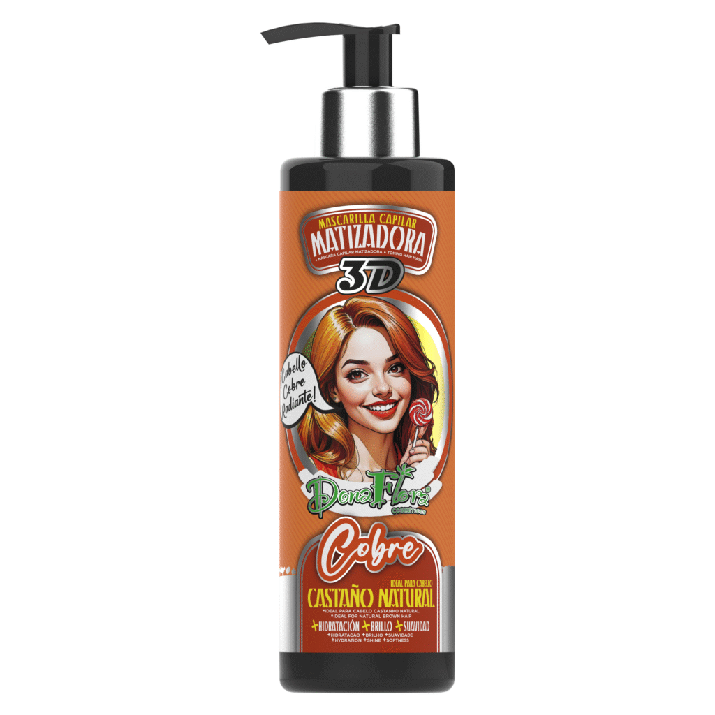 Dona Flora Máscara Matizadora 3D Cobre 300ml