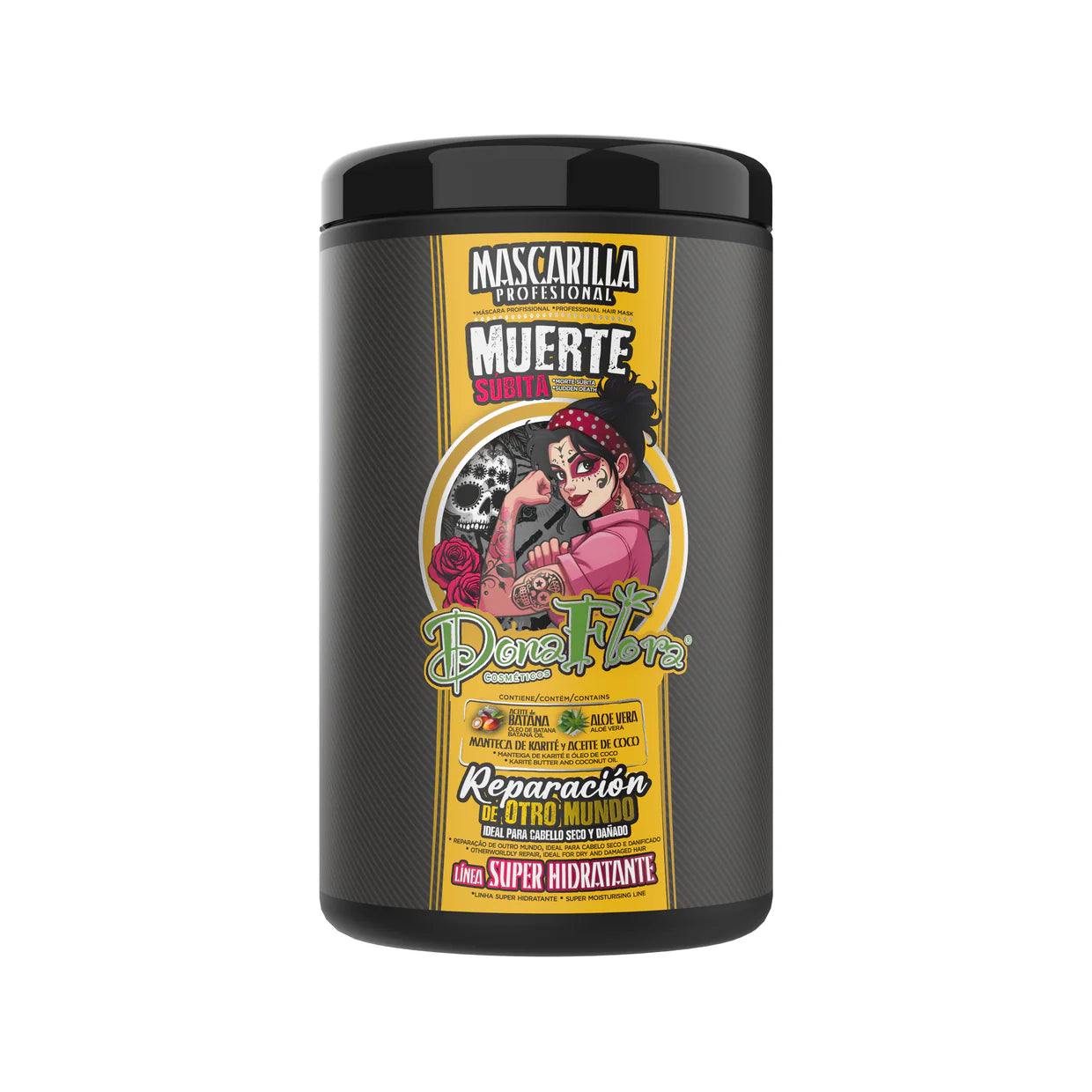 Máscara Capilar Super Hidratante 1000ml - Muerte Súbita