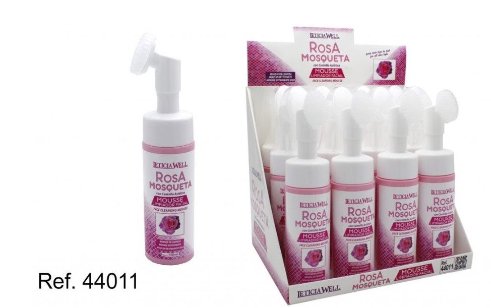Mousse de Limpeza Facial Rosa Mosqueta Leticia Well