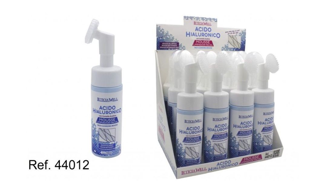 Mousse de Limpeza Facial Ácido Hialurónico Leticia Well