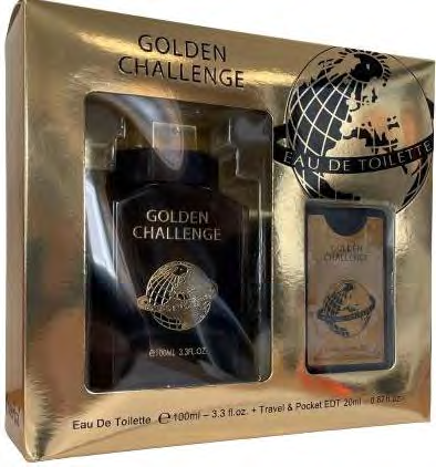 Coffret Perfume Golden Challenge Man EDT 100ml + Pocket 20ml