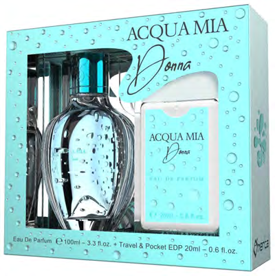 Coffret Perfume Acqua Mia Donna EDP 100ml + Pocket 20ml