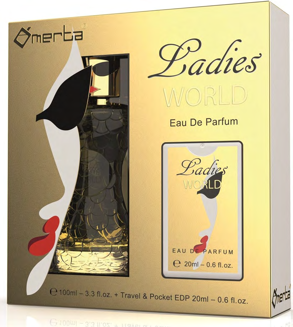Coffret Perfume Ladies World EDP 100ml + Pocket 20ml
