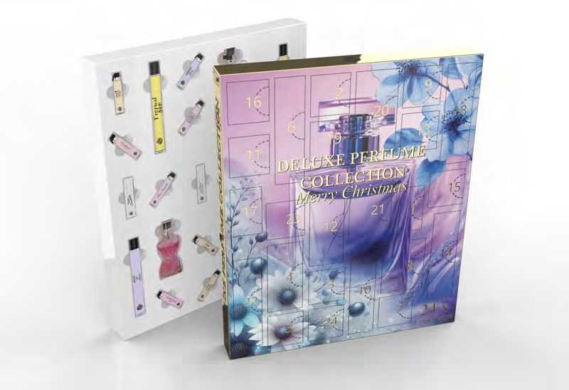 Calendário do Advento Deluxe Perfume Collection Motivo Floral EDP 2ml + 10ml + 20ml + 15ml