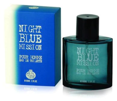 Perfume Real Time Night Blue Mission de 100ml