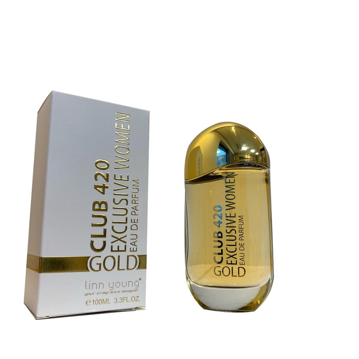 Perfume Linn Young Club 420 Gold Exclusive Women de 100ml