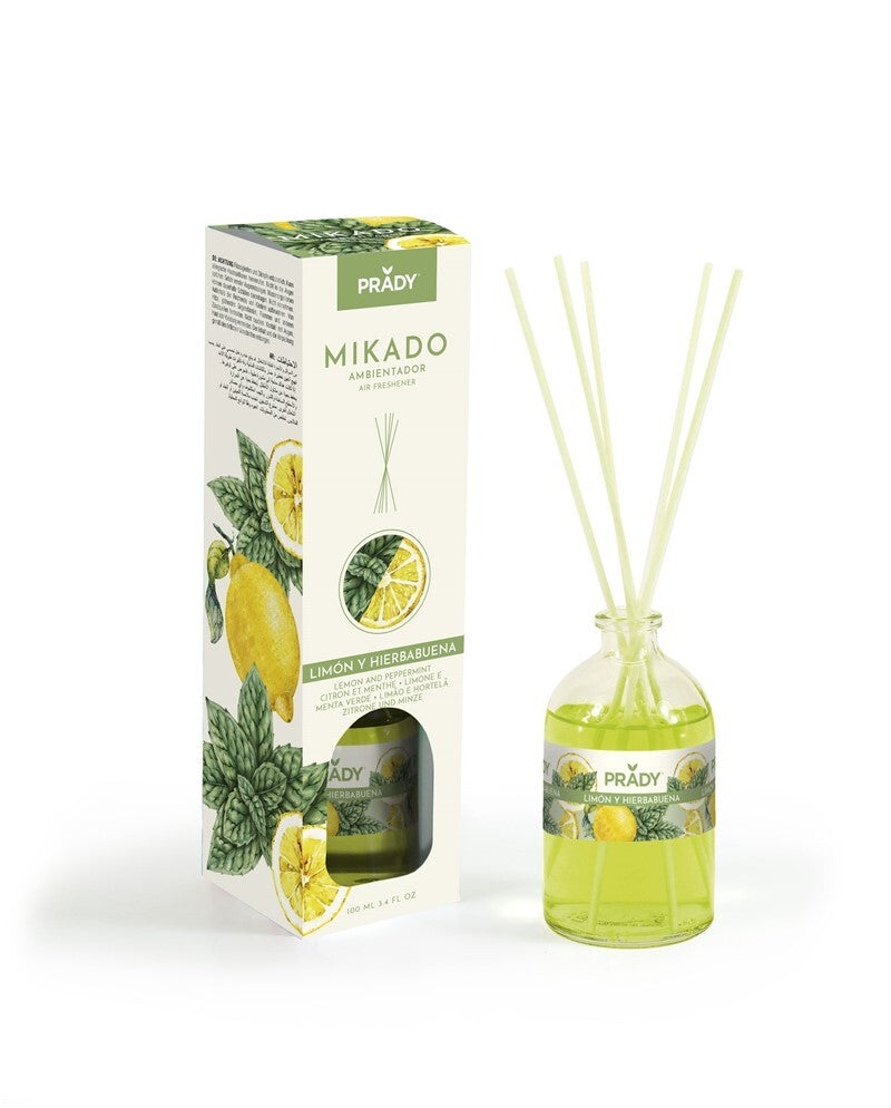 Ambientador Mikado Limão e Hortã 100ml — Prady