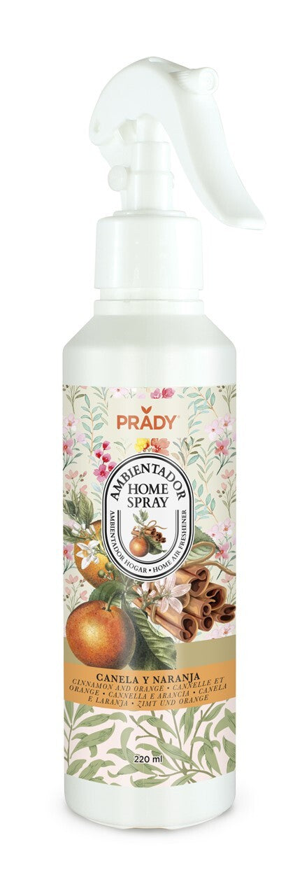 Ambientador Home Spray Canela e Laranja 220ml — Prady