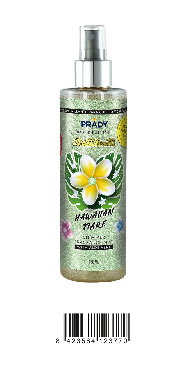 Prady Brillibrilli Body & Hair Mist Hawaiian Tiare 250ml