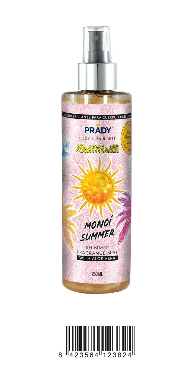 Prady Brillibrilli Body & Hair Mist Monoï Summer 250ml