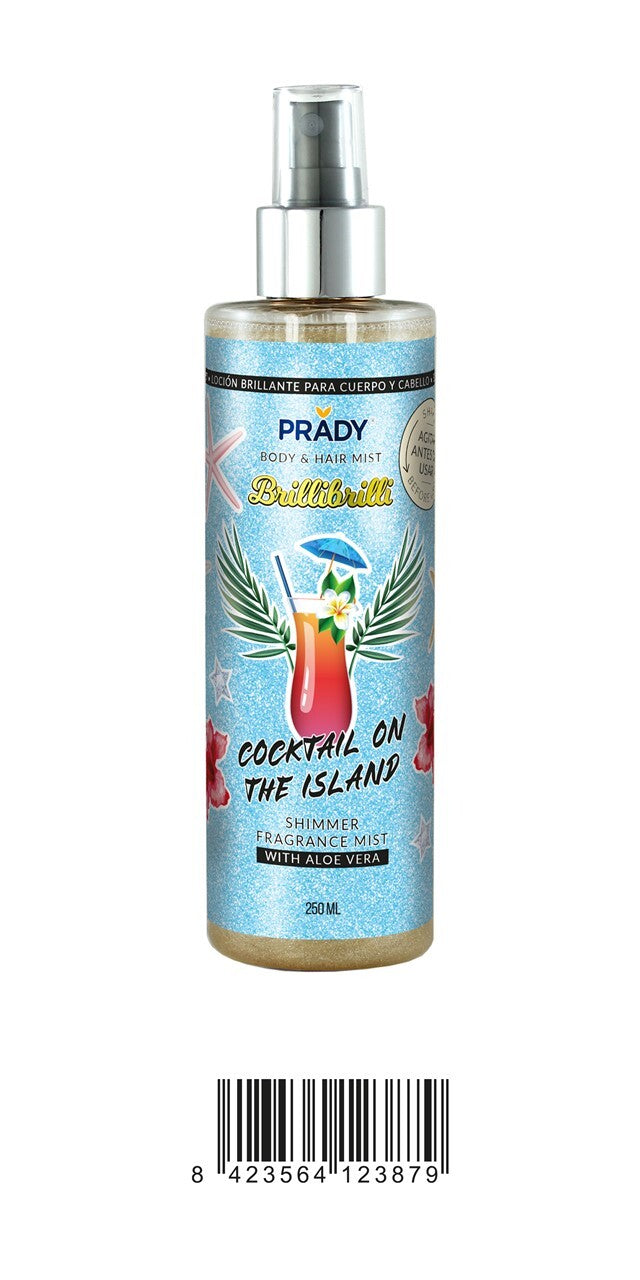 Prady Brillibrilli Body & Hair Mist Cocktail On The Island 250ml