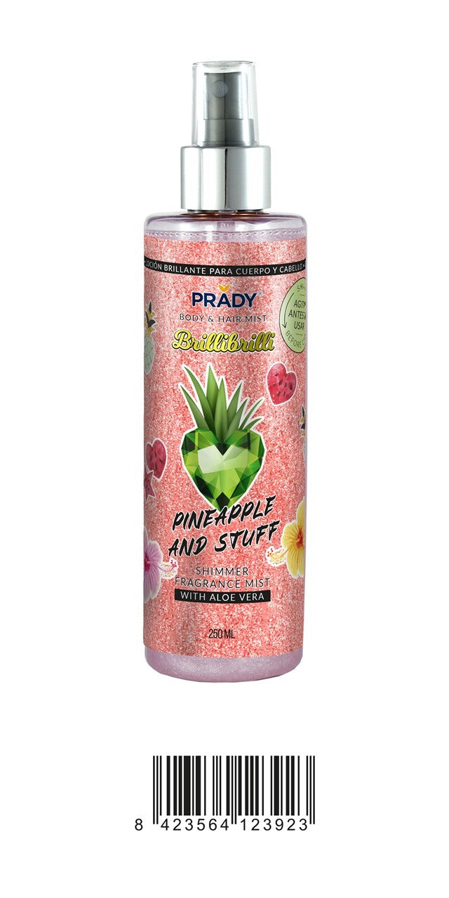 Prady Brillibrilli Body & Hair Mist Pineapple and Stuff 250ml