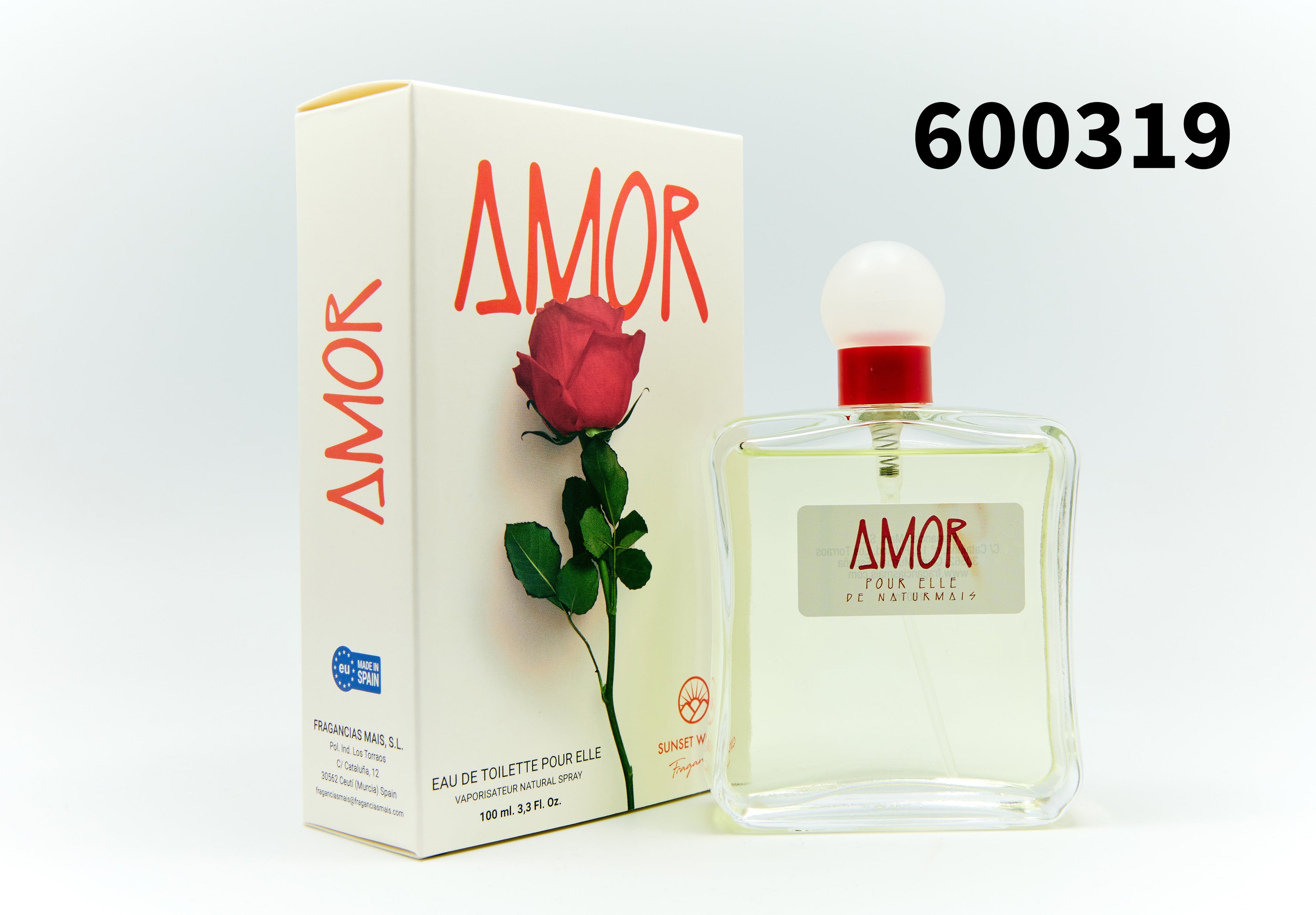 Perfume Sunset World Amor de 100ml